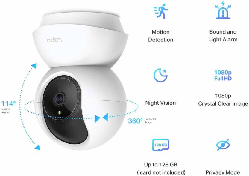 TP-Link Tapo TC70 Pan/Tilt Wi-Fi 1080p 2MP Home Smart Security Camera#JustHere
