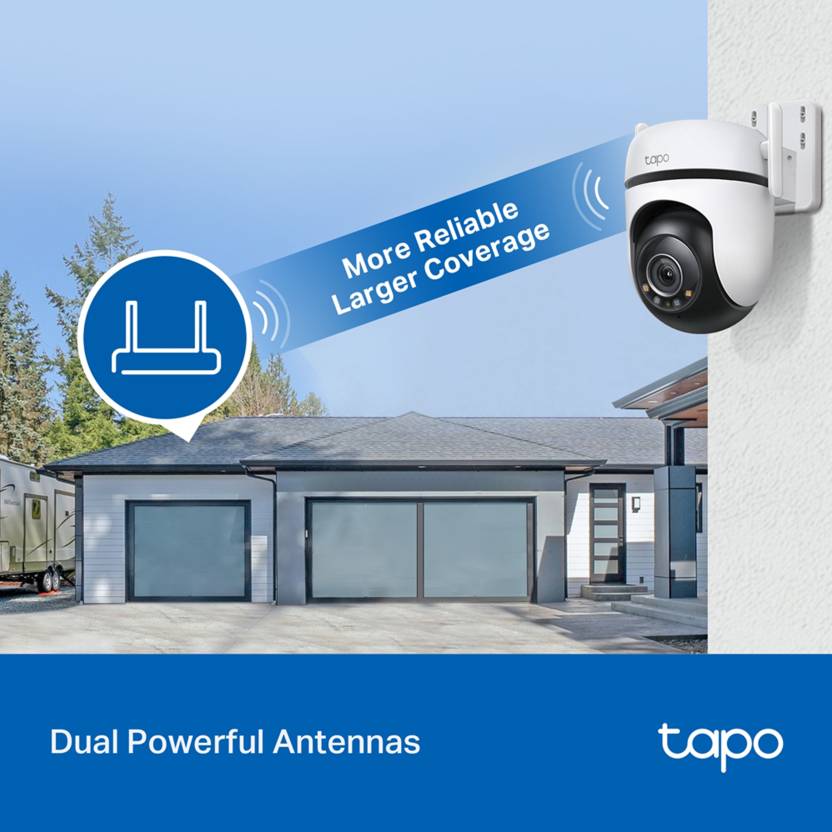 TP-Link Tapo C520WS Outdoor Pan/Tilt Wifi 1080p 2K QHD WiFi Security Camera (512 GB, 1 Channel)