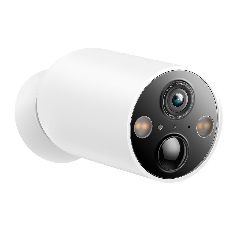Tapo TP-Link C425, Wire-Free MagCam, Indoor/Outdoor 2K QHD 4MP 1440p Battery Powered Smart Security Camera, Magnetic Mount, Starlight Color Night Vision, Person/Pet/Vehicle Detection, SD/Cloud Storage