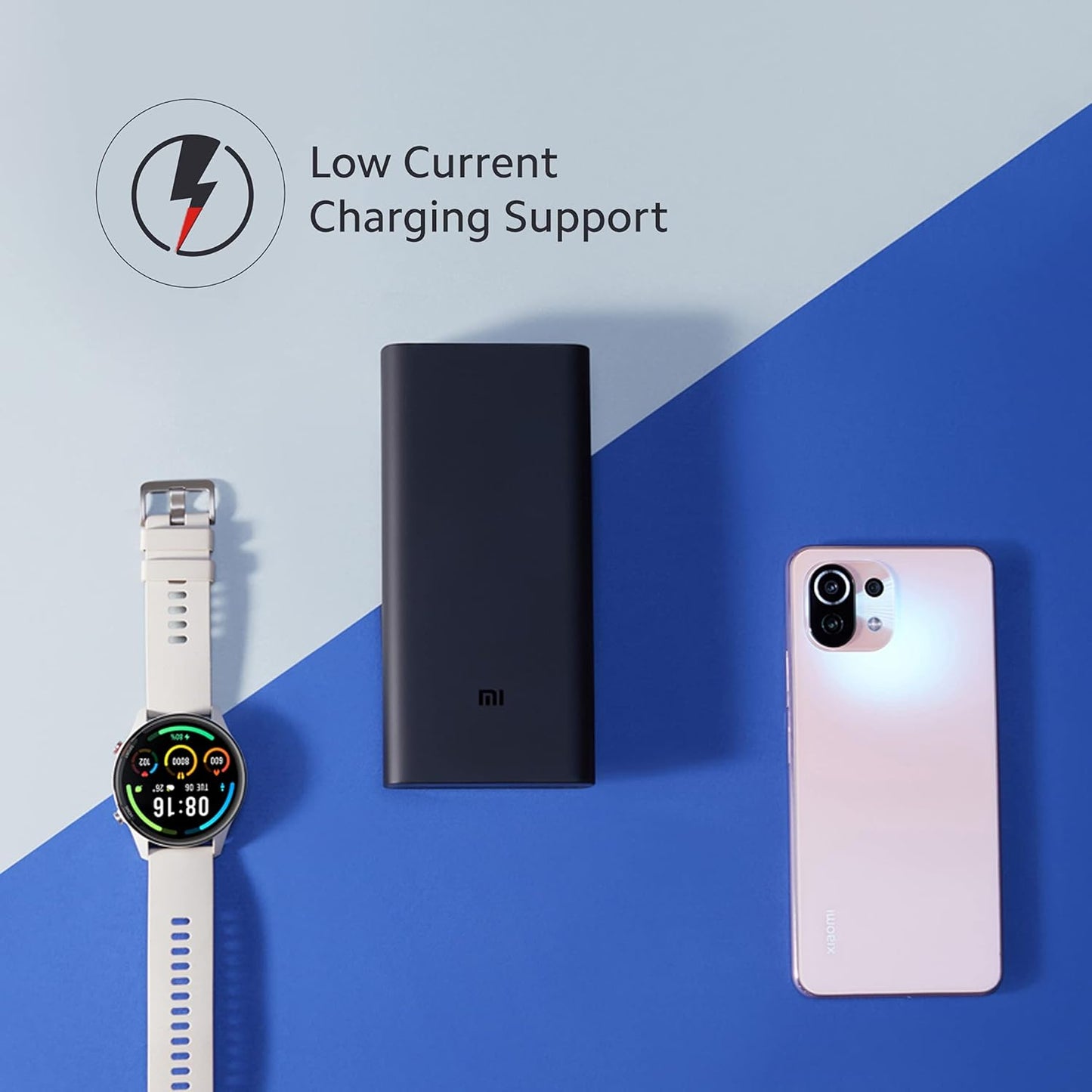 Xiaomi Power Bank Hypersonic 20000mAh 50W Lithium Polymer Supports Laptop Charging 50W Mobile Charging | Power Delivery 3.0 Fast Charging | Triple Output Port (Black)