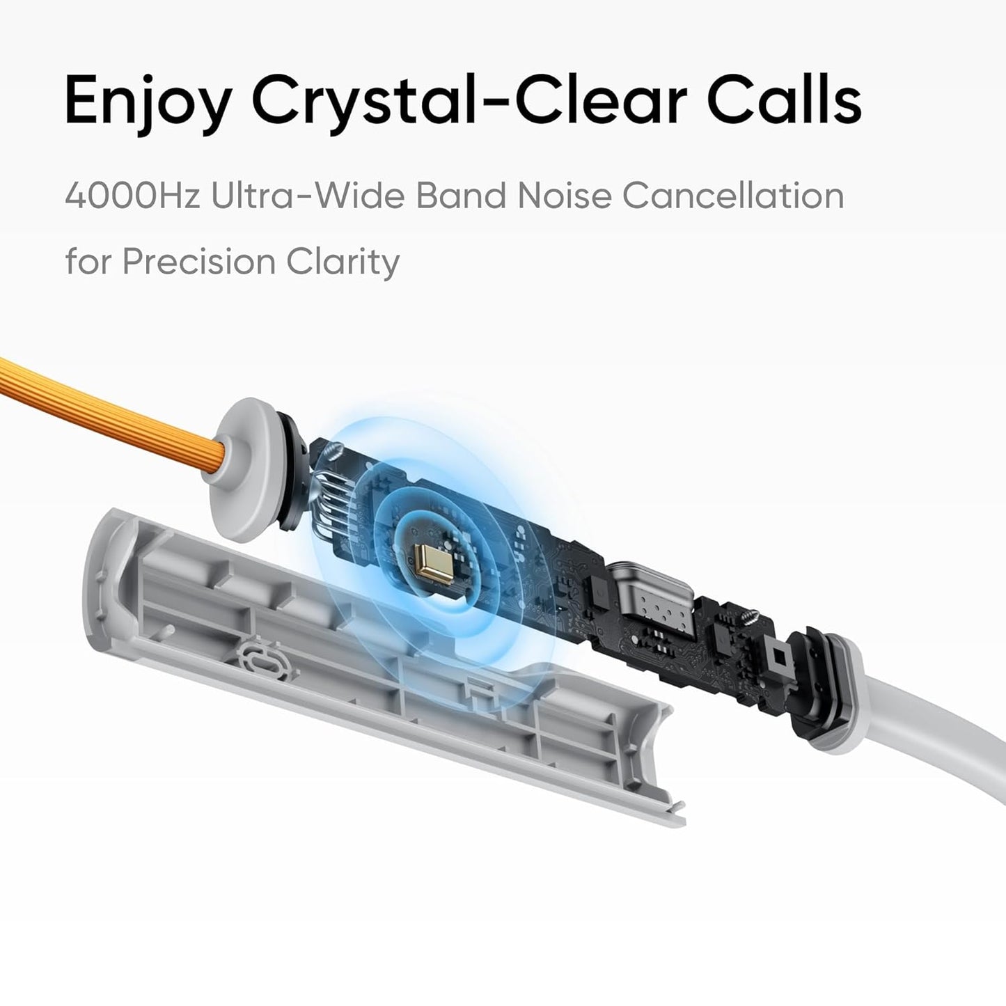 realme Buds Wireless 5 ANC in Ear Bluetooth Headphones,50dB ANC, 13.6mm Dynamic Bass Driver,360° Spatial Audio,45ms Low Latency,Upto 38hrs Playback,IP55 Rating,Dual Device Connection