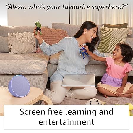 Amazon Echo Pop| Smart speaker with Alexa and Bluetooth| Full sound, balanced bass, crisp vocals