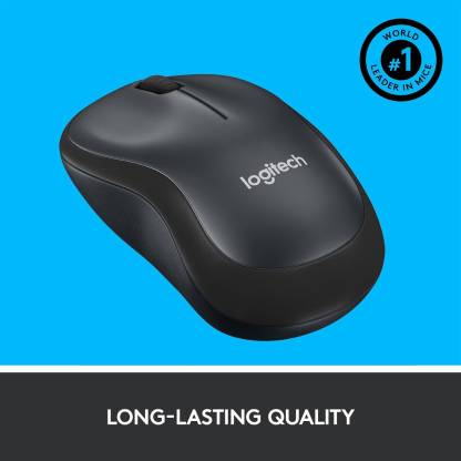 Logitech M220 / Silent Buttons, 1000 DPI Tracking, Ambidextrous Wireless Optical Mouse (2.4GHz Wireless, Black)