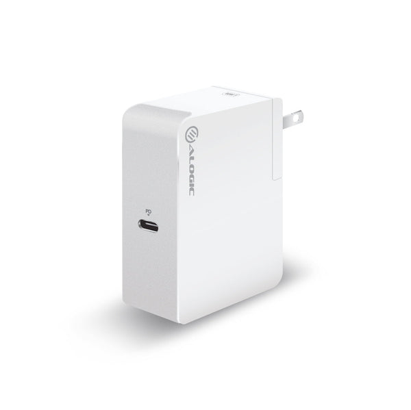 ALOGIC 60W USB-C Laptop/Macbook Wall Charger with USB-C Charging Cable _ Travel Edition with AU, EU, UK, US Plugs and 2m Cable