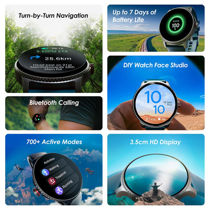 boAt Lunar Orb w/ 1.45" (3.6 cm) AMOLED Display, BT Calling, DIY Watch Face Studio, Coins, Crest App Health Ecosystem, Live Cricket & Football Scores, IP67, Smart Watch for Men & Women