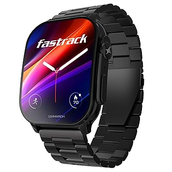 Fastrack Jupiter MS2 Pro Smart Watch 5 days Battery Life Bluetooth Calling : Answer and make calls with Bluetooth directly from your watch, Comprehensive Health Data : Track your SPO2, Blood Pressure, Heart Rate Bluetooth Calling