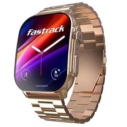 Fastrack Jupiter MS2 Pro Smart Watch 5 days Battery Life Bluetooth Calling : Answer and make calls with Bluetooth directly from your watch, Comprehensive Health Data : Track your SPO2, Blood Pressure, Heart Rate Bluetooth Calling