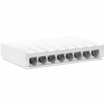 TP-Link LS1008 8-Port 10/100Mbps Fast Ethernet Unmanaged Desktop Switch | Green Ethernet Technology | Plug and Play | Fanless Design, Energy-Efficient | Ideal for Home and Office Network Expansion Hub