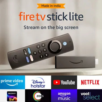 Amazon Fire TV Stick Lite Full HD Streaming Device with Alexa Voice Search (Dolby Atmos, HDR10+, Dual-Antenna Wi-Fi, Black)