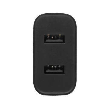 Mi 18W Type A 2-Port Fast Charger (Adapter Only, 380V Surge Protection, Black)