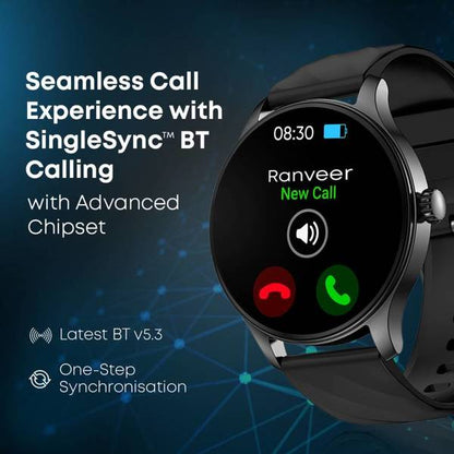 Fastrack Jupiter R1 With 3.50 cm, BT Calling, 100+ Sports Mode, IP68, Calculator, AI Voice Assistant, Fashion Smartwatch