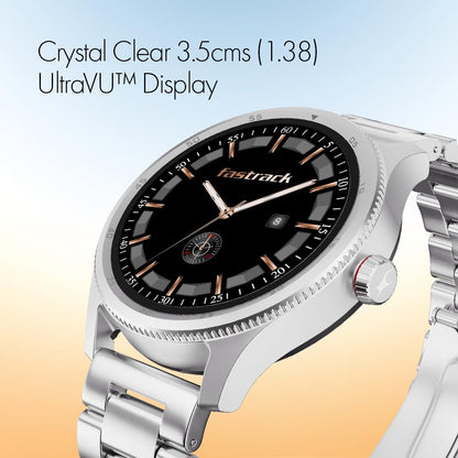 Fastrack Magnus FX1 Luxury Metal Smartwatch with High Definition 3.5 cm UltraVU Display, SingleSync BT Calling