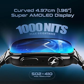 Fastrack Jupiter MS2 Pro Smart Watch 5 days Battery Life Bluetooth Calling : Answer and make calls with Bluetooth directly from your watch, Comprehensive Health Data : Track your SPO2, Blood Pressure, Heart Rate Bluetooth Calling
