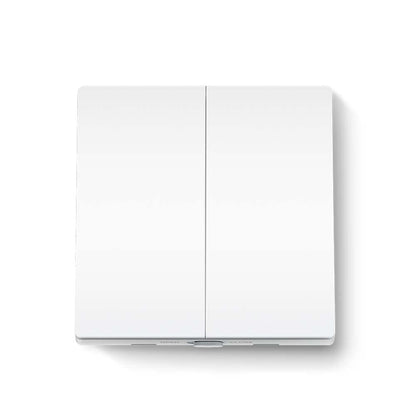 Tapo S220 Smart Light Switch 2 Gang 1 Way, Remote And Voice Control,Away Mode,No Neutral Required,Battery Included,Work With Alexa & Google Home, Hub Required Sold Separately