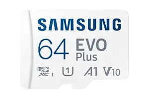 Samsung EVO Plus Micro SDXC w/SD Adaptor, Up-to 160MB/s, Expanded Storage for Gaming Devices, Android Tablets and Smart Phones, Memory Card,