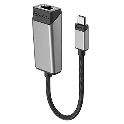 ALOGIC Ultra USB-C (Male) to RJ45 Gigabit Ethernet (Female) Adapter, up to 1000 Mbps, Plug & Play, Ultra Build Quality, Braided Nylon Cable, for USB-C Enabled Windows/Mac/Chromebook
