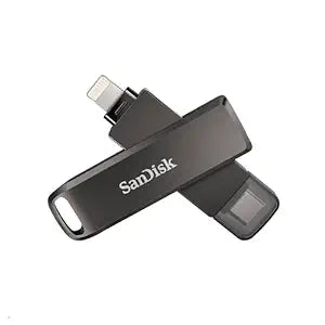 SanDisk iXpand USB 3.0 Flash Drive Luxe for iPhone, iPad Pro, MAC Devices, Type-C Android Phone & Other Devices Type-C to Lightning