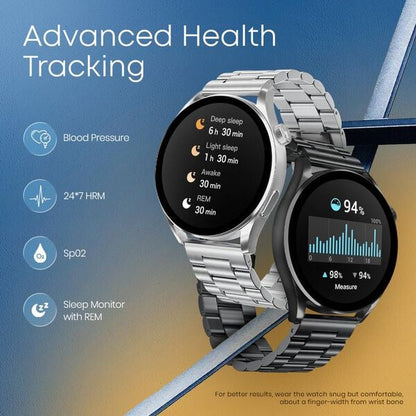 Fastrack Dezire FX1 1.38" Smart Watch with BT Calling, 100+ Sports Modes, BP Monitoring, Functional Crown, Metal Alloy Case ‚Äì Smartwatch for Men & Women