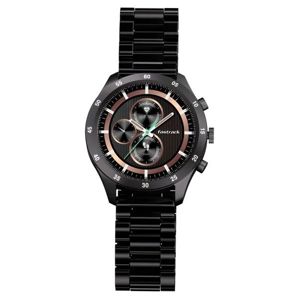 Fastrack Magnus FX2 1.32" Display Smart Watch with Single Sync BT Calling, All-Round Health Tracking, Functional Crown, Metal Case, 100+ Sports Modes & Watchfaces ‚Äì Smartwatch for Men & Women