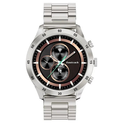 Fastrack Magnus FX2 1.32" Display Smart Watch with Single Sync BT Calling, All-Round Health Tracking, Functional Crown, Metal Case, 100+ Sports Modes & Watchfaces ‚Äì Smartwatch for Men & Women
