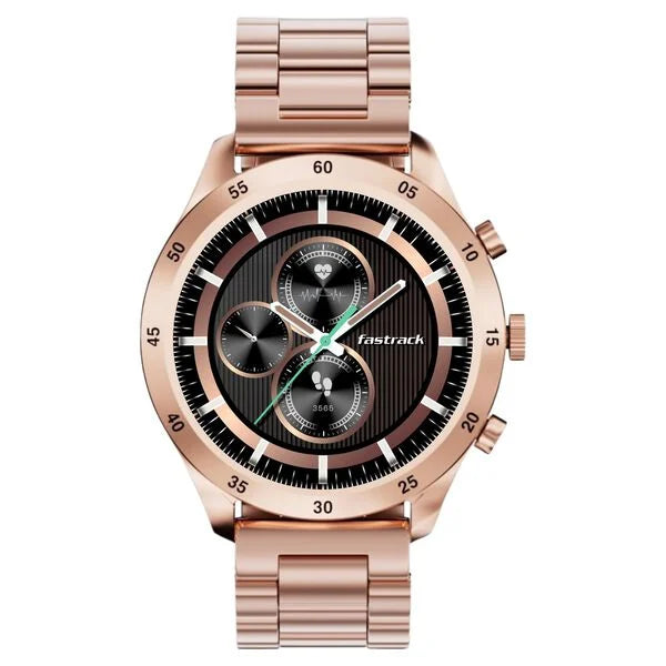 Fastrack Magnus FX2 1.32" Display Smart Watch with Single Sync BT Calling, All-Round Health Tracking, Functional Crown, Metal Case, 100+ Sports Modes & Watchfaces ‚Äì Smartwatch for Men & Women