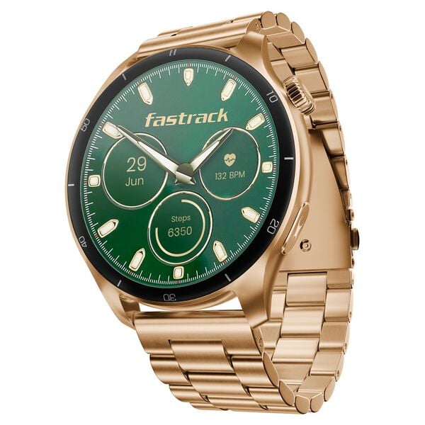 Fastrack Dezire FX1 PRO Fashion Smart Watch, 1.43" AMOLED, 466*466 Pixel Resolution, SingleSync BT Calling, AI Voice Assistant, 100+ Sports Modes & Smartwatch Faces, Upto 5 Day Battery, IP68
