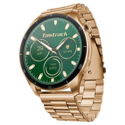Fastrack Dezire FX1 PRO Fashion Smart Watch, 1.43" AMOLED, 466*466 Pixel Resolution, SingleSync BT Calling, AI Voice Assistant, 100+ Sports Modes & Smartwatch Faces, Upto 5 Day Battery, IP68