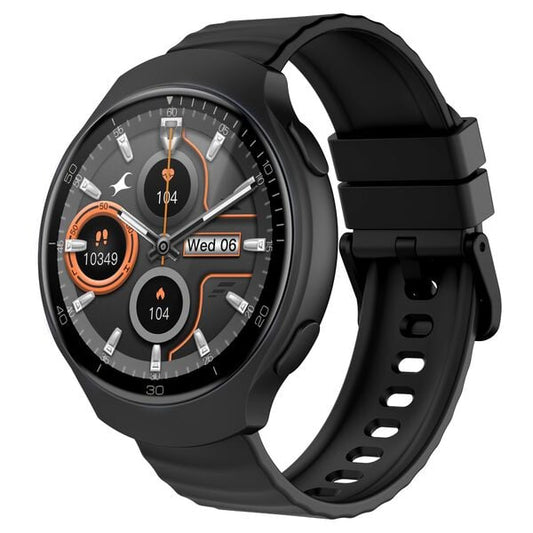 Fastrack VOX CirQ Smart Watch with AI Chat & AI Watchfaces, 1.38‚Äù TFT Display, Ripple Design, BT Calling, 24/7 Health Suite, SpO2, HRM, Sleep Tracking, IP68 Water Resistant