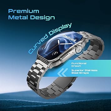 Fastrack Jupiter MS2 Pro Smart Watch 5 days Battery Life Bluetooth Calling : Answer and make calls with Bluetooth directly from your watch, Comprehensive Health Data : Track your SPO2, Blood Pressure, Heart Rate Bluetooth Calling