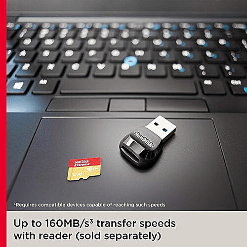 SanDisk Extreme microSDXC UHS-I, V30, 190MB/s Read, 130MB/s Write, Memory Card for 4K Video on Smartphones, Action Cams and Drones