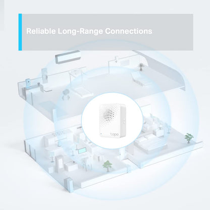 TP-Link Tapo H100 IoT Smart Hub with Chime | Smart Alarm and Doorbell | Smart Actions with Sensors, Switches & Buttons | Connect with up to 64 smart devices, Compatible with Alexa, Google Assistant, WiFi