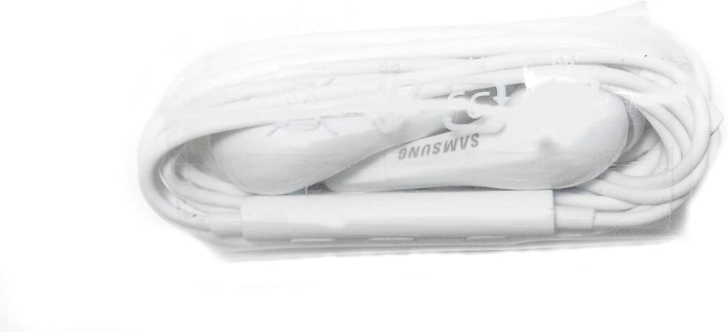 SAMSUNG Headphones 3.5mm Stereo Earphones with Remote and Mic - Original OEM - Non-Retail Packaging with Pouch