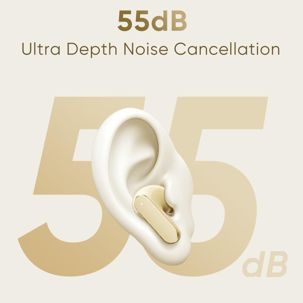 realme Buds Air 8,11mm+6mm Dual Dynamic Bass Drivers,58Hrs Playtime, 55dB ANC,6 Mic ENC, 45ms Low Latency, 360¬∞ Spatial Audio, Hi-Res LHDC, IP55 Dust & Water Resistant, BT v5.4