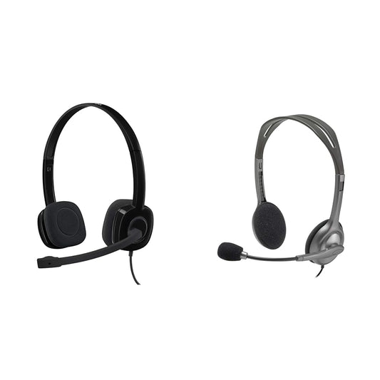 Logitech H151 Wired On Ear Headphones with Mic (Black)