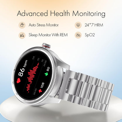 Fastrack Magnus FX1 Luxury Metal Smartwatch with High Definition 3.5 cm UltraVU Display, SingleSync BT Calling
