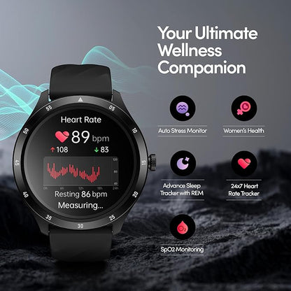 Fastrack Jupiter R2 Smartwatch comes with 3.50 cm Ultra VU TFT Display with 240*240 Pixel Resolution, AI Voice Assistant
