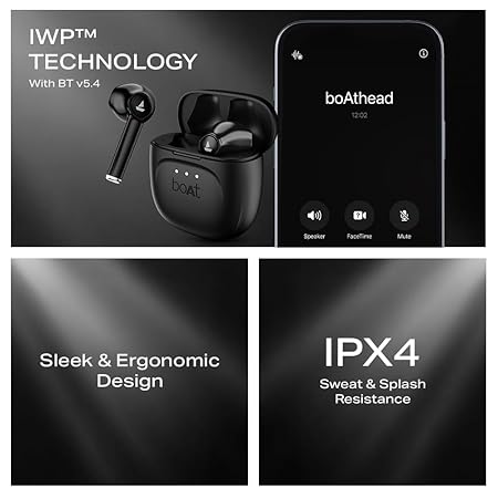 Boat Airdopes 138 Gen 2, 13mm Drivers, 70H Battery, ENx Tech, Beast Mode 45 ms Low Latency, ASAP Charge, Bluetooth Earbuds, TWS Ear Buds Wireless Earphones with mic