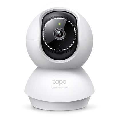 Tapo C230 Smart Pan/Tilt AI Home Security Wi-Fi Camera 3K 5MP 1620p, Two-Way Audio, Voice Control, Night Vision, Baby Crying Detection, Motion Tracking, Smart AI Detection and Notifications