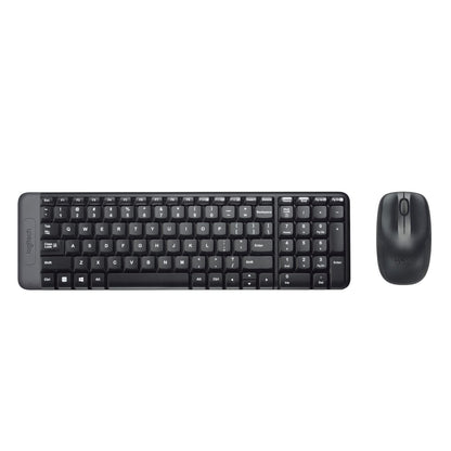 Logitech MK220 Compact Wireless Keyboard and Mouse Combo for Windows, 2.4 GHz Wireless with Unifying USB-Receiver, 24 Month Battery, Compatible with PC, Laptop