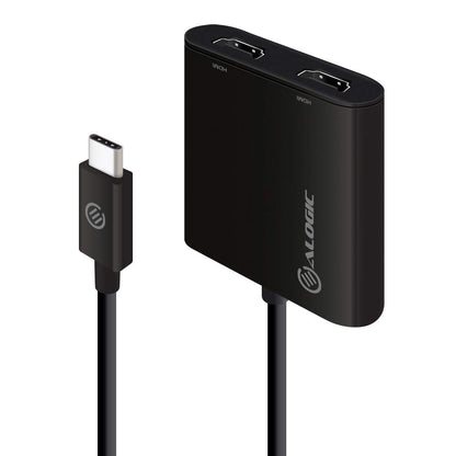 ALOGIC USB-C to Dual HDMI 2.0 Adapter ‚Äì 4K@30Hz ; Compatible with Windows 10
