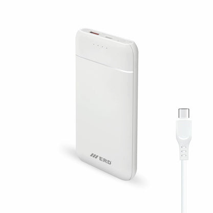 ERD PB-130 Lithium-Polymer 25W PD+QC Power Bank, Compatible with Smartphones, Smart Watches, Neckbands & Other Devices, 10000mAh Single Input Ports,