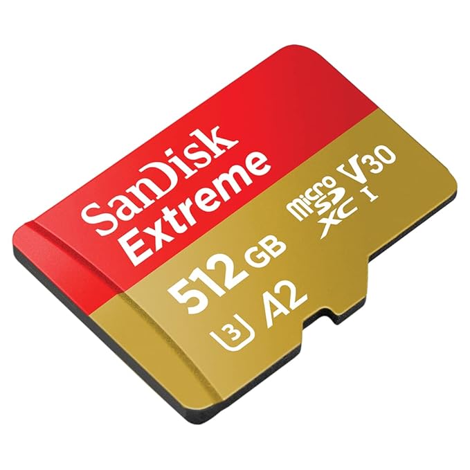 SanDisk Extreme microSDXC UHS-I, V30, 190MB/s Read, 130MB/s Write, Memory Card for 4K Video on Smartphones, Action Cams and Drones