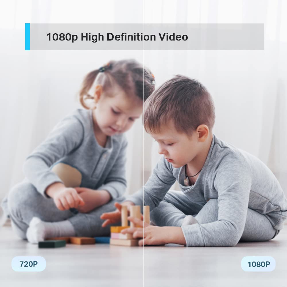 Tapo TP-Link Pan/Tilt Smart Security Camera, Indoor CCTV, 360¬∞ Rotational Views, Works with Alexa&Google Home, No Hub Required, 1080p, 2-Way Audio, Night Vision, SD Storage, Device Sharing (TC70)