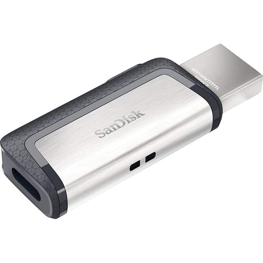 SanDisk Ultra Dual USB Drive 3.1,Black, USB 3.1/Type C Reversible Connector, Retractable Design, Type-C OTG-Enabled Android Devices, 5Y