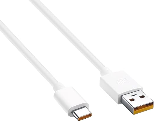 realme USB Type C SUPERVOOC Cable 2 A 1 m DL129 VOOC (Compatible with VOOC charging Smartphones with USB Type C Port, White,
