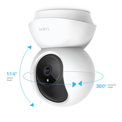Tapo TP-Link Pan/Tilt Smart Security Camera, Indoor CCTV, 360¬∞ Rotational Views, Works with Alexa&Google Home, No Hub Required, 1080p, 2-Way Audio, Night Vision, SD Storage, Device Sharing (TC70)