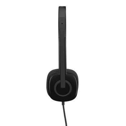 Logitech H151 Wired On Ear Headphones with Mic