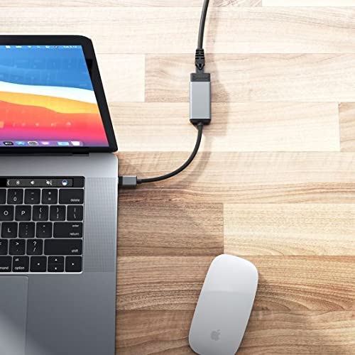 ALOGIC Ultra USB-C (Male) to RJ45 Gigabit Ethernet (Female) Adapter, up to 1000 Mbps, Plug & Play, Ultra Build Quality, Braided Nylon Cable, for USB-C Enabled Windows/Mac/Chromebook
