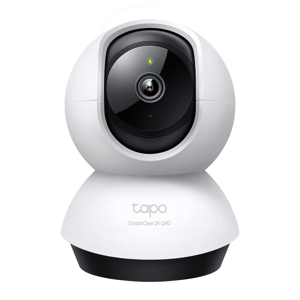 Tapo C220 Pan/Tilt Smart AI 2K 4MP QHD 1440p Home Security Wi-Fi Camera| Alexa & Google Assistant Enabled |Night Vision|Two-Way Audio| Motion Detection