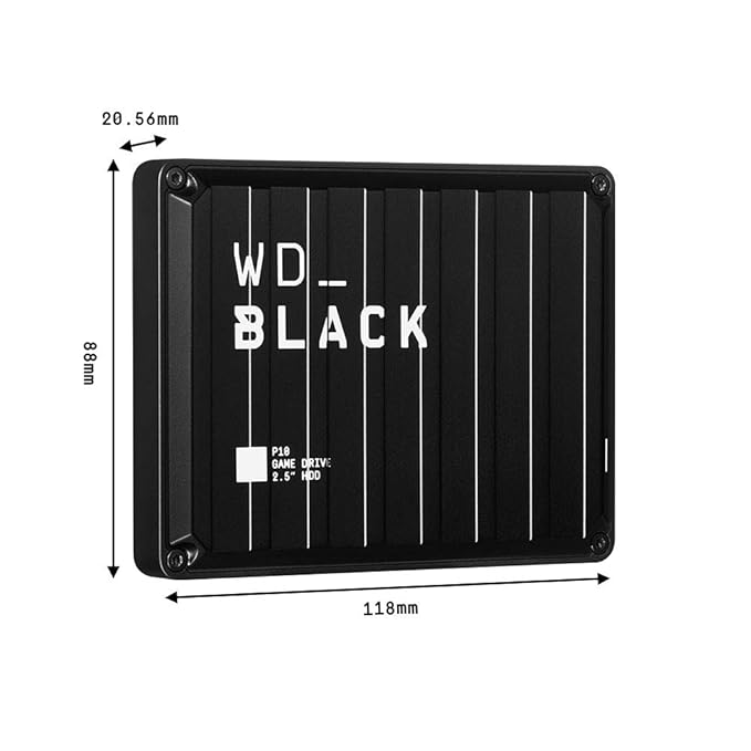 WD_Black  P10 Game Drive Portable External Hard Drive Compatible with Ps4 Xbox One Pc and Mac